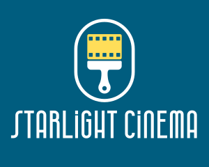 Cinema - Paint Brush Cinema logo design