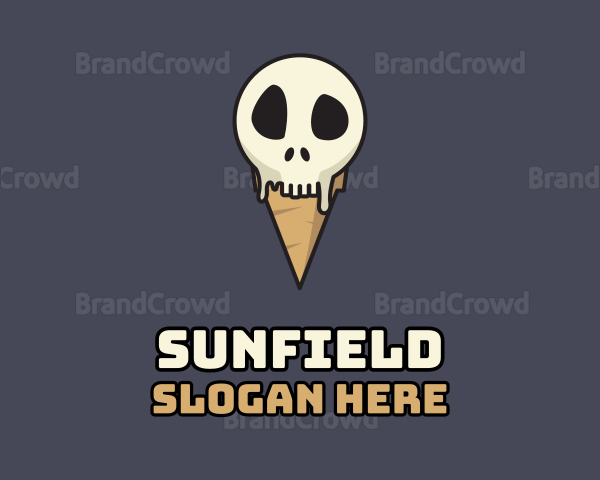 Skull Ice Cream Logo