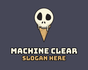 Ice Cream - Skull Ice Cream logo design