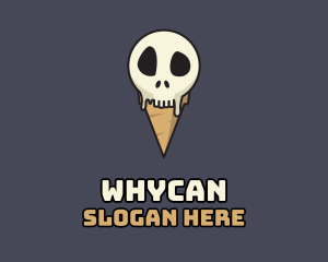 Sherbet - Skull Ice Cream logo design