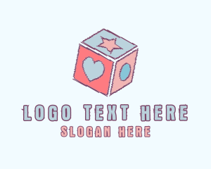 Toy Store - Nursery Shape Cube Toy logo design