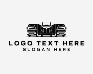 Transport - Cargo Vehicle Transportation logo design
