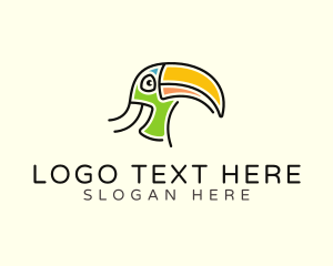 Wildlife Conservation - Toucan Head Character logo design