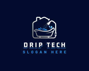 Water Pipe House Shower logo design