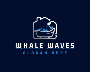 Water Pipe House Shower logo design