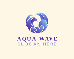 Ocean - Swoosh Ocean Wave logo design