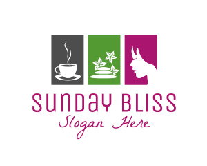 Sunday - Wellness Spa Lounge logo design