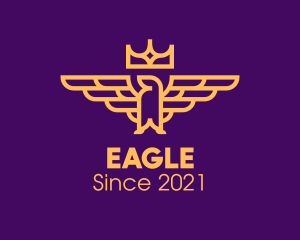Regal Crown Eagle logo design