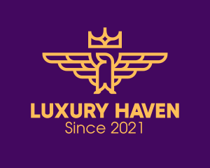 Opulent - Regal Crown Eagle logo design