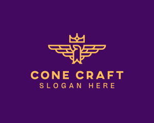 Regal Crown Eagle logo design