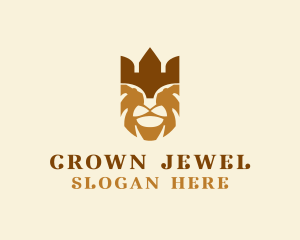 Lion King Crown logo design