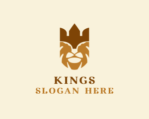 Lion King Crown logo design