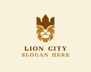 Lion King Crown logo design