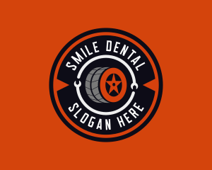 Wheels - Mechanic Tire Mags logo design