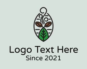 Brewed Coffee - Organic Coffee Farm logo design