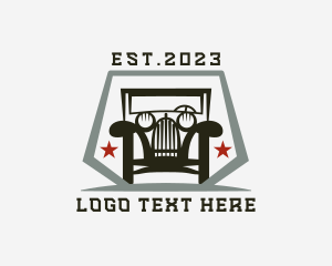Driver - Retro Car Vehicle logo design