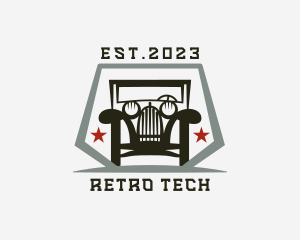 Retro Car Vehicle logo design