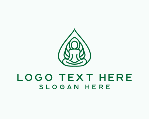 Peace - Yoga Meditation Holistic logo design
