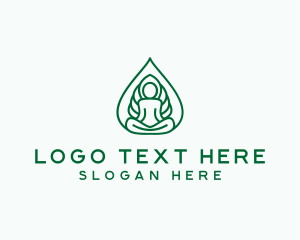 Mindfulness - Yoga Meditation Holistic logo design