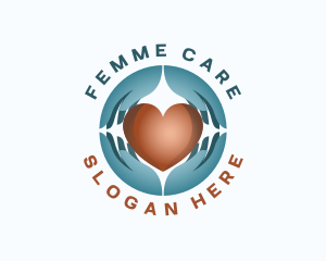 Heart Care Support logo design