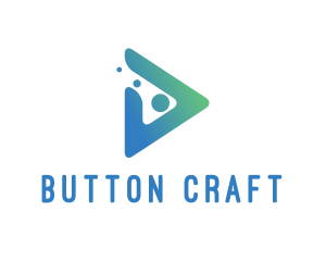 Button - Play Button Dots logo design