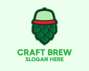 Hops Flower Cap  logo design