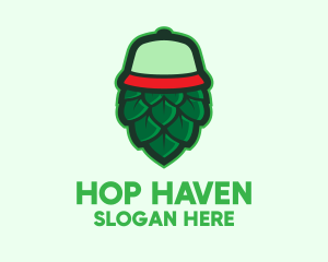 Hops - Hops Flower Cap logo design