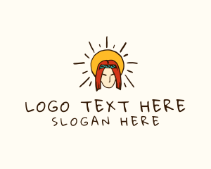 Fashion - Hippie Man Character logo design