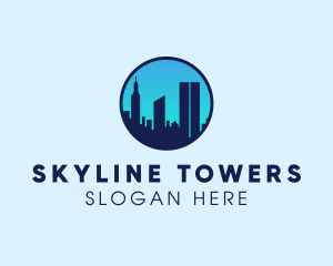 Manhattan Skyline Construction logo design