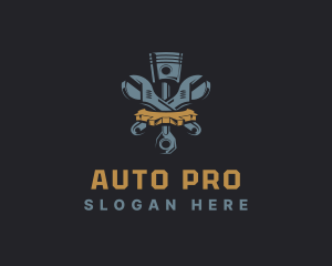 Equipment - Automotive Piston Mechanic Wrench logo design