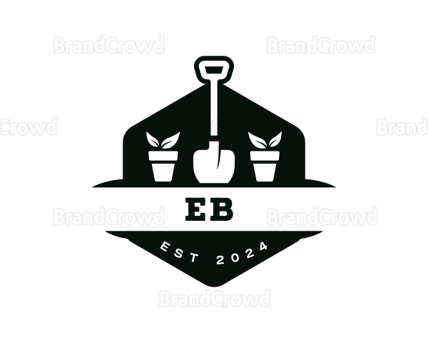 Gardening Plant Shovel Logo