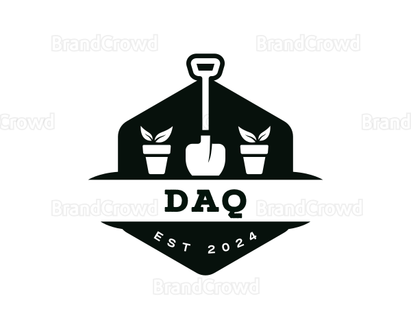 Gardening Plant Shovel Logo