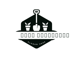 Gardening Plant Shovel  Logo