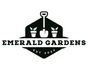 Gardening Plant Shovel  logo design