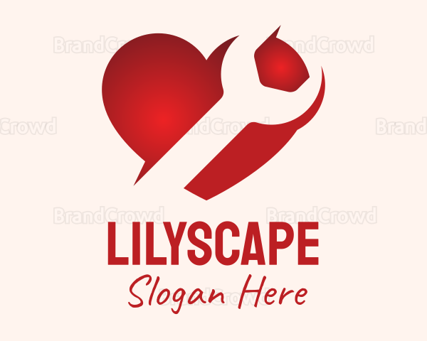 Red Heart Repair Logo