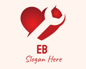 Emotion - Red Heart Repair logo design