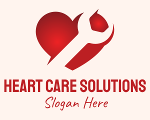 Red Heart Repair logo design