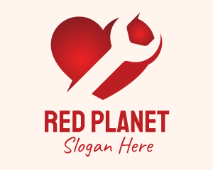 Red Heart Repair logo design