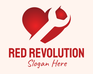 Red Heart Repair logo design