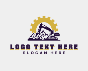 Demolition - Mining Quarry Excavation logo design