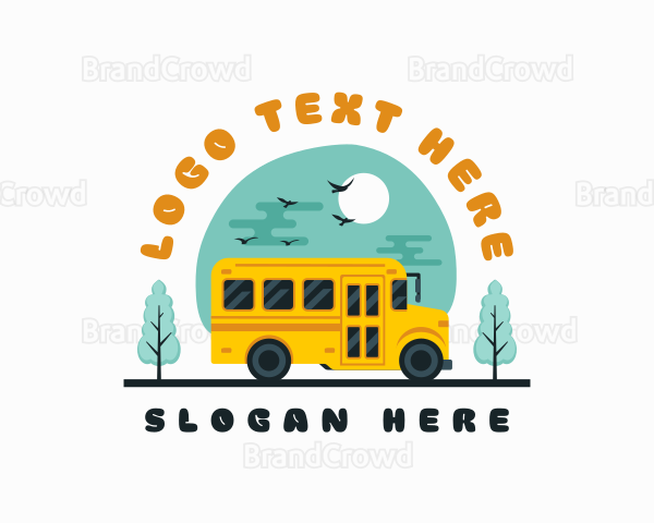 School Bus Vehicle Logo