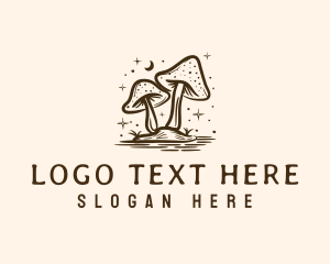 Shroom - Magical Mushroom Farm logo design