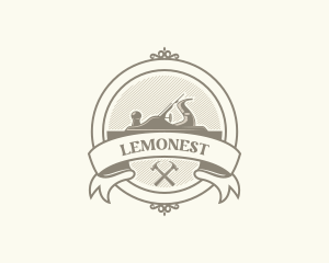 Wood Planer Lumber Carpentry Logo