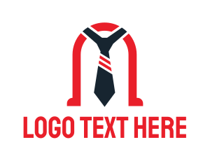 Financial Advisor - Red Door Tie logo design