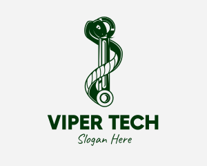 Viper - Snake Engine Rod logo design