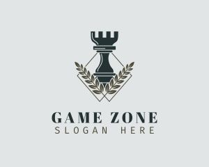 Rook Chess Game logo design