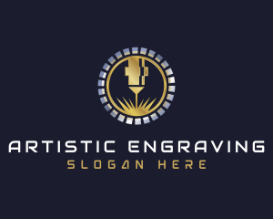 Premium Laser Engraving logo design