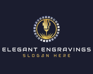 Premium Laser Engraving logo design