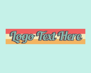 60s - Hipster Store Company logo design