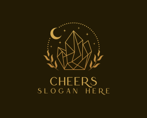 Upscale - Crystal Golden Jewelry logo design